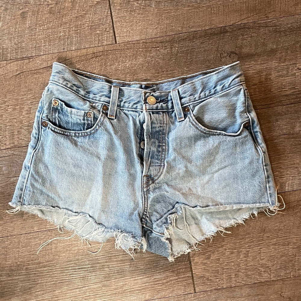 Levi’s High Waisted Denim Jean Shorts